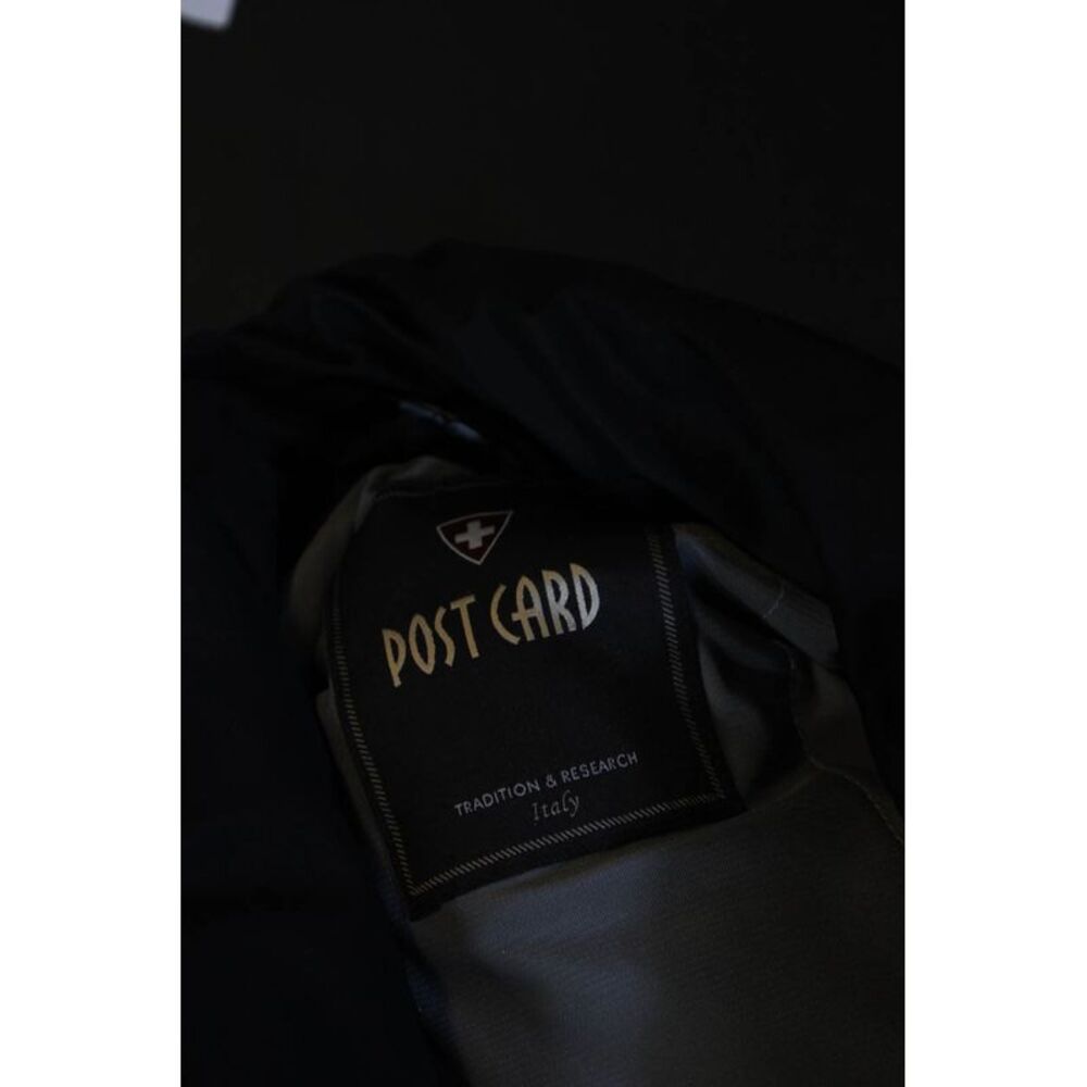 Post Card Mens Front Zip Collared Pocket Lightweight Jacket Black Size 42 - Picture 6 of 8